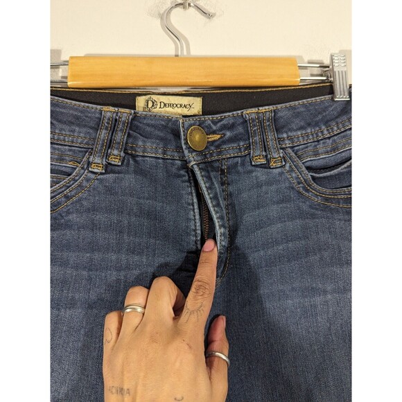 Democracy Blue Ab Technology Skinny Mid Rise Jeans Women Size 8 - Picture 4 of 7